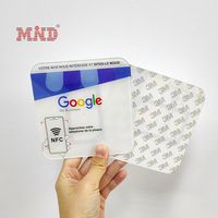 Plaque NFC d'Impression Personnalisée pour Avis Google, Carte Acrylique avec Code QR