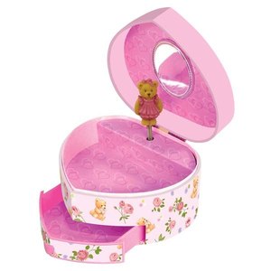 Carillon orsacchiotto-giocattolo a forma di cuore con melodie melodiose - Product Image 1