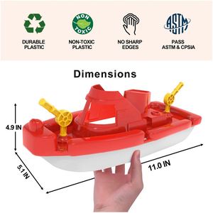 Nouveauté 2025 : Bateaux de bain pour tout-petits, piscine pour enfants, jouets aquatiques en plastique pour les tout-petits de 1 à 3 ans - Product Image 4