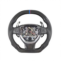 Volant en fibre de carbone avec LED pour BMW E46 M3 Touring, intérieur Coupw 328i 330i Ci Xi 2000 2001 2002 2003 2004 2005
