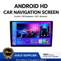 Autoradio double DIN MP5 avec GPS intégré, aide au recul, DSP, Android, compatible universel, écran partagé OLED tactile, radio, tableau de bord, TV