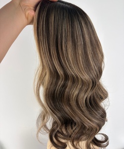 Proveedor <span class=keywords><strong>de</strong></span> Extensiones <span class=keywords><strong>de</strong></span> <span class=keywords><strong>Cabello</strong></span> Humano Virgen Europeo con Reflejos Marrones Balayage, Ondulado, Kosher, con Base <span class=keywords><strong>de</strong></span> Seda 8x8, Cierre Derecho - Product Image 4