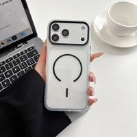 Coque de protection magnétique en TPU souple de luxe pour chargement sans fil pour iPhone 17 16 15 14 13 12 11 Pro Max (vente en gros)