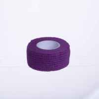 Bande élastique adhésive autocollante pour enveloppement corporel, logo personnalisé OEM, vente en gros, 2,5 cm * 4,5 m, bande adhésive en crêpe, bande élastique médicale en maille