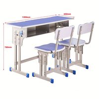 Bureau et chaise d'écolier en gros à prix réduit – Excellent rapport qualité-prix – Bureau d'enseignant pas cher – Vente flash – Bureau d'école réglable