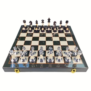 Nhà Máy Tùy Chỉnh Bằng Gỗ Bàn Cờ & Đá Cẩm Thạch Đặt Trẻ Em Giáo Dục Học Tập Trò Chơi Trẻ Em Của Cờ Vua - Product Image 5