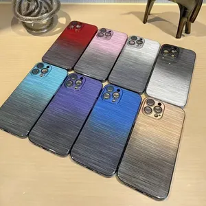 Luxury Carbon fiber Plating Glitter Diamond Frame Case For iPhone 13 Pro Max 11 12 Mini XR X XSMax Gradient color Soft TPU Cover