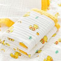 Tissu en mousseline de gaze à 6 couches, fil peigné, motif tissé pour bébé, trame unie pour la literie