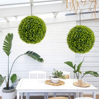 RUOPEI Boule de gazon artificiel personnalisée, topiaire de roses mélangées, résistante aux UV, pour la maison, le jardin, la terrasse, le balcon, à suspendre et en pot