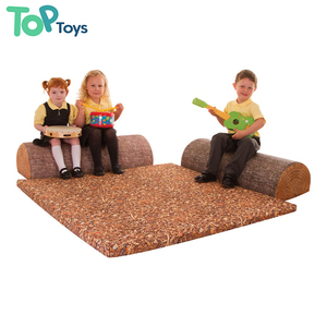 Ensembles de mobilier d'extérieur pour la crèche, la maternelle et l'école maternelle, avec coussin en rondin d'arbre pour l'apprentissage de la nature et les jeux en extérieur - Product Image 1