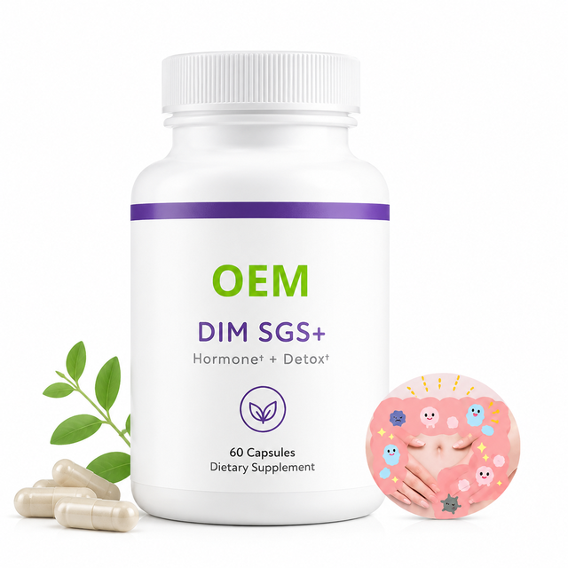 Private Label DIM Capsules Hormone Balance Supplement for Women Estrogen Metabolism Detox Support Natural Herbal Formula OEM