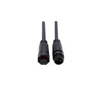 Connecteur étanche M12 4-8 broches mâle/femelle fileté IP67 avec boîtier en nylon pour équipement d'automatisation extérieur