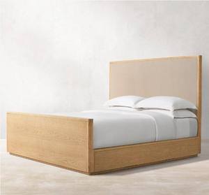 Muebles de lujo modernos para el hogar, cama de hotel, cama de madera estilo americano, camas de plataforma de roble ruso recuperado para dormitorio - Product Image 2