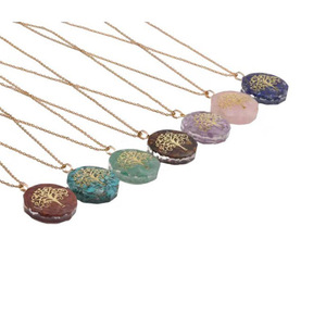 Collar con Colgante de Cristal Ojo de Tigre, Joyería de <span class=keywords><strong>Moda</strong></span> Transfronteriza - Accesorios Sencillos <span class=keywords><strong>y</strong></span> Modernos al por Mayor - Product Image 1