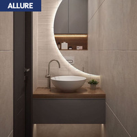 Allure Design d'intérieur appartement luxe moderne petit or salle de bains évier vanité