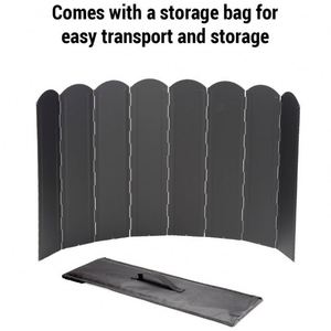 Pare-vent pliable pour réchaud de <span class=keywords><strong>camping</strong></span> à 8 plaques avec sac de rangement - Product Image 5