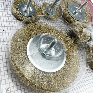 Lot de 6 brosses métalliques en laiton avec tige de 6 mm pour <span class=keywords><strong>perceuse</strong></span>, pour nettoyer la <span class=keywords><strong>rouille</strong></span>, la peinture, l'oxyde et les soudures, outil de polissage - Product Image 5