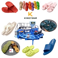 Machine de Moulage par Injection Rotative Monocouche KT-618 pour la Fabrication de Chaussures, Sandales, Tongs et Claquettes en Plastique, PVC et Caoutchouc
