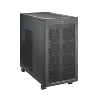 Kotak Aluminium baja pabrik 4U 9U 12U rak server AI kabinet jaringan GPU sasis komputer industri rak IPC sasis komputer