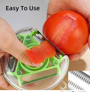 Multi-function Vegetable Fruit Peeler Plastic and SS Peeler For Kitchen Good Kitchen Tools for Vegetable and Fruit