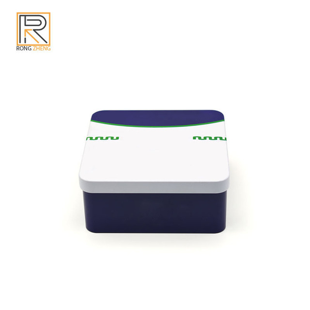 Custom Printed Food Grade Square Tin Box, Metal Packaging for Cookies, Candy, Biscuits, Snacks & Gift Box