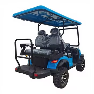 Voiturette de golf électrique à quatre roues avec panier, 1 rangée, 2 places, faible bruit, tout-terrain/club - Product Image 1