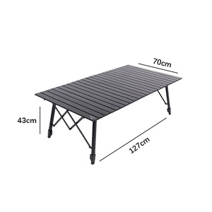 Mesa de rollo de huevo plegable de aleación de aluminio para acampar al aire libre moderna, silla de elevación portátil para Picnic, traje de tablero para comedor al aire libre - Product Image 6
