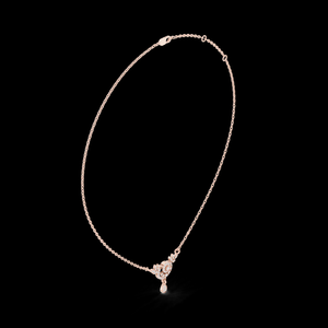 Elegante Colgante de Diamantes en Forma de Media Luna con Diseño Floral Plateado para Uso Diario y Bodas - Product Image 3