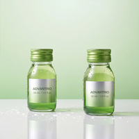 Bouteille en verre vide ronde personnalisée de 30 ml avec col de 28 mm, design unique, pour sirop d'érable