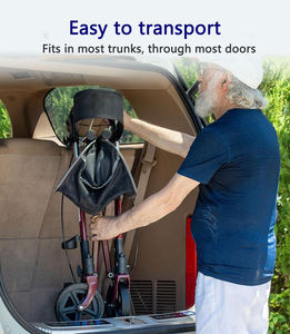 Andador con Asiento Plegable Ligero de Aluminio Mateside, 7.8 kg, Diseño Delgado, Todoterreno, Ayuda de Movilidad Médica para Personas Mayores - Product Image 6