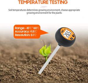 เครื่องทดสอบดินแบบ3-in-1เครื่องวัดค่า pH/ความชื้น/อุณหภูมิอเนกประสงค์พร้อมหัวทดสอบ8.25 "/210มม. - Product Image 4