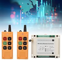 Kit de télécommande industrielle 6 touches pour grue, transmetteur à bouton-poussoir, relais 6 canaux DC12V, interrupteurs RF sécurisés et récepteur en ABS