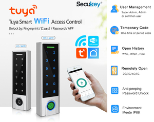 Sistema de Control de Acceso Inteligente Tuya con WiFi, Huella Dactilar, Contraseña, Tarjeta de Proximidad y Wi-Fi Integrado - Product Image 2