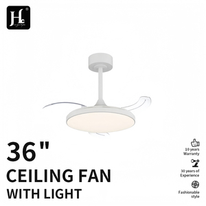 <b>Modern</b> LED Metal <b>Ceiling</b> Fan <b>Light</b> DC Motor 3 Blades Remote Control Dimmable 6-Speed 3000K-6000K Quiet Downrod Mount Living Room - Product Image 2