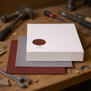 Hojas de Papel de Lija Recubiertas de Resina Fervi P120, 50 Piezas, Abrasivos para Pulir Madera y Metal - Product Image 3