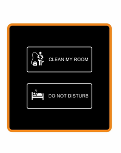 ป้ายประตูโรงแรม DSYMBOL รุ่นใหม่ ปี 2026 ขนาด 86 มม.*86 มม. ป้ายห้ามรบกวน ตรวจสอบแล้วกรุณาทำความสะอาด ป้ายแสดงหมาย<span class=keywords><strong>เลข</strong></span><span class=keywords><strong>ห้อง</strong></span>โรงแรมอัจฉริยะ จอแสดงผล - Product Image 3