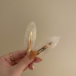 إكسسوارات أنيقة للفتيات من SAIYII ، دبابيس شعر معدنية ذهبية بدون ثني ، مشابك شعر غير مجعد ، دبابيس شعر من الأسيتات بحروف مخصصة - Product Image 3