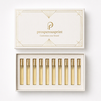 Nouvelle conception de boîte d'échantillons de parfum personnalisée à 10 compartiments avec insert en EVA pour flacons rigides de 5 ml en carton