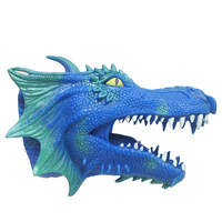 Marionnettes à main de dinosaure jouets Dino interactifs en caoutchouc souple réaliste