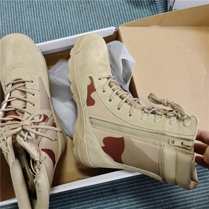 TSB09 Customized Summer Combat <b>Boots</b> 3 Color Desert Camouflage <b>Light</b> <b>Weight</b> Suede Square Toe Breathable Design - Product Image 3
