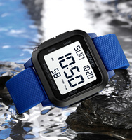 Jam Tangan Digital Olahraga SKMEI 1894 Casing Persegi Tali TPU Alarm Tahan Air Jam Tangan Pria