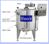 Machine de pasteurisation en acier inoxydable pour lait et jus, petite échelle, 50L 100L, pour ketchup de tomate et yaourt, prix de gros