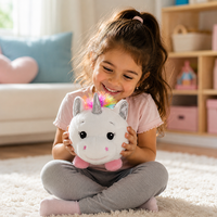 Jouet en peluche personnalisé, animaux en peluche, licorne mignonne, balle rebondissante, jouets doux et durables pour enfants et animaux de compagnie, pour cadeau