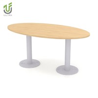 Table de conférence IULTRA de 9 pieds, design moderne du milieu du siècle, pour bureau, salle de réunion, hôtel, école - usage commercial, matériau MDF