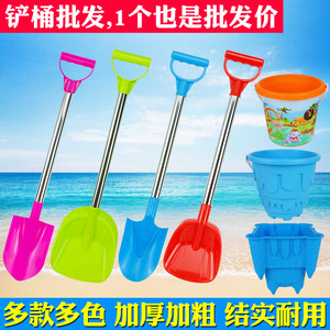 Pala de playa de acero inoxidable, herramientas para jugar en la arena para niños de 2 a 4 años, juego de juguetes de plástico, varios tamaños, unisex - Product Image 3