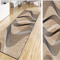 Vente en gros de mur à mur Oriental Boho Couloir Buanderie Cuisine Tapis de couloir Vintage Pile Basse Pliable Couloir Tapis de couloir