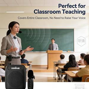 Amplificateur vocal filaire et sans fil double mode, haut-parleur puissant pour les tournées, les salles <span class=keywords><strong>de</strong></span> classe, le karaoké et les événements pédagogiques - Product Image 1