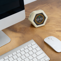 Minuterie de productivité intelligente pour enfants, minuterie d'étude, minuterie Pomodoro, minuterie visuelle hexagonale à retournement pour enfants, minuterie numérique de cuisine Google