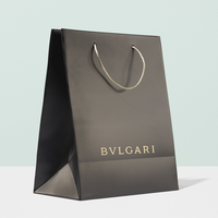 Sacs d'emballage en carton ondulé de luxe en gros pour chaussures et vêtements, avec logo personnalisé imprimé, matériaux recyclés, taille personnalisée, ruban à poignée longue