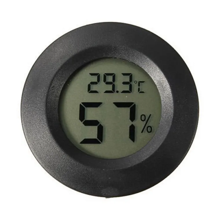 Congélateur numérique rond LCD pour réfrigérateur, Mini format, avec écran LCD, température de l'humidité, thermomètre, hygromètre, ch